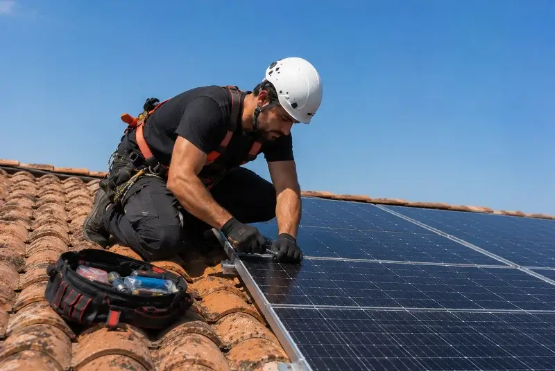 Maintenance et monitoring de panneaux solaires à Muzillac